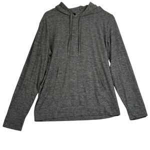 Kyodan Hoodie Womens S Heather Gray Pullover Spacedye Athleisure Cozy Clean Girl